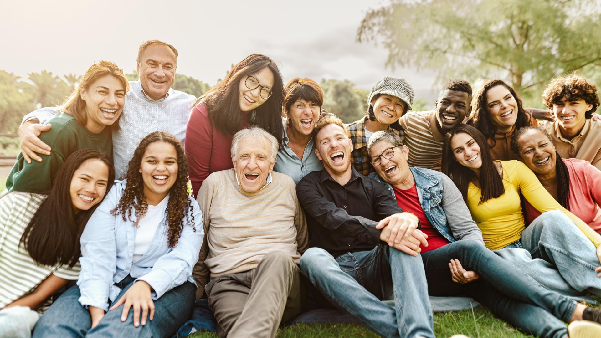 Group of people smiling
